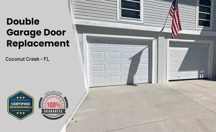 Double Garage Door Replacement Coconut Creek - FL