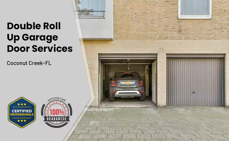 Double Roll Up Garage Doors Coconut Creek-FL