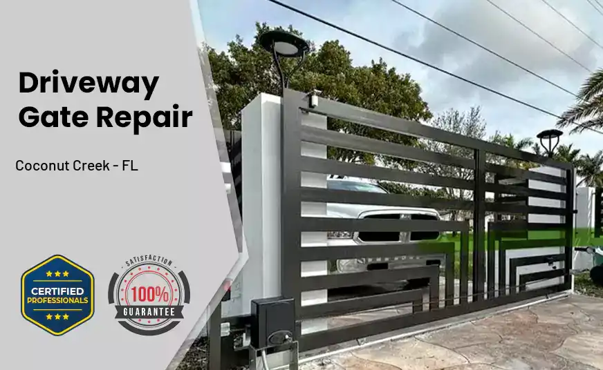 Driveway Gate Repair Coconut Creek - FL