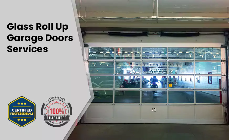 Glass Roll Up Garage Door in Coconut Creek, FL